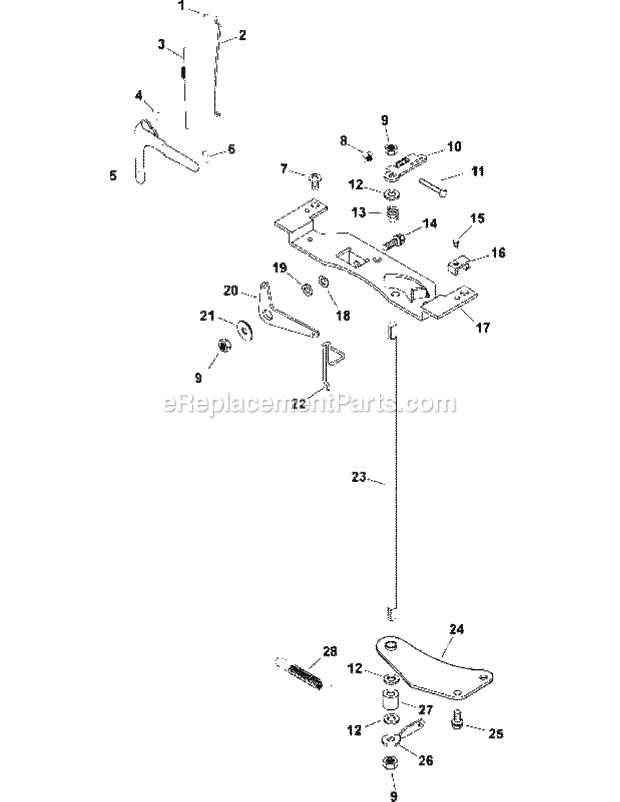 Kohler Cv730-0055 Engine Controls Diagram and Parts List for M48-KH 53AH8CT2050 Cub Cadet Sprayer